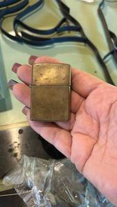 lot 6478 image: Zippo Brass Lighter Made in USA 2007