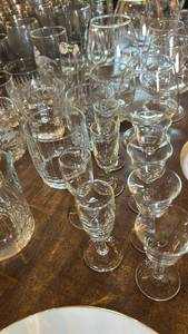lot 6489 image: Large Mixed Glassware Collection including Crown Royal Branded Pieces