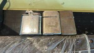 lot 6557 image: Lot of 3 Metal Pocket Lighters