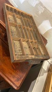 Hamilton Mfg. Co. Wooden Printer's Type Drawer Tray 10x16