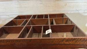 lot 60628 image: Wooden Divided Storage Tray 18x16