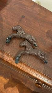 lot 60654 image: Cast Iron Running Horse Figure