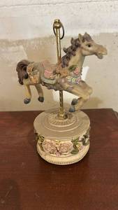 lot 60657 image: Carousel Horse Music Box Figurine