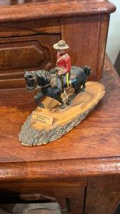lot 60665 image: RCMP Mountie on Horseback Figurine - Winnipeg Canada Souvenir