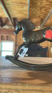 lot 60671 image: Brass Rocking Horse Figurine