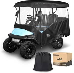 lot 7711 image: $119 10L0L 4-Pass Golf Cart Enclosure - 86in Roof