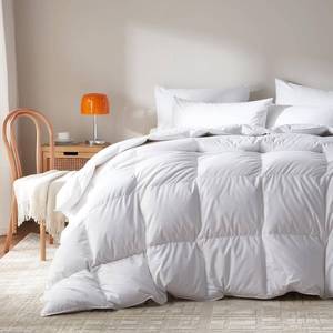 $112 Goose Feather Down Comforter King Size; All-Season Duvet Insert