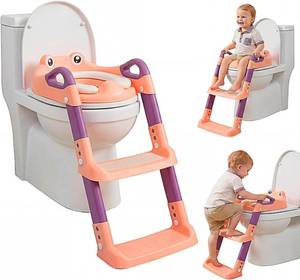 lot 7729 image: Kids Potty Training Seat, Toilet Seat with Adjustable Height