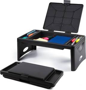 lot 7738 image: Loddie Doddie Foldable Lap Desk, 9.75 x 12 in, Black, Plastic
