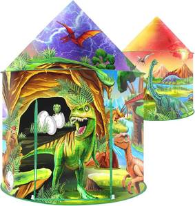 lot 7744 image: WillingHeart Play Tent for Kids - IndoorOutdoor Pop-Up Dino Theme