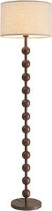 lot 7750 image: $93 Fetason Dimmable Floor Lamp with Remote, Red Wood Pattern, Shade
