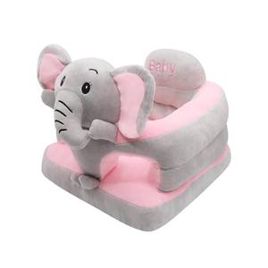 lot 7786 image: $49 vocheer Sit Me Up Floor Seat for Baby, Plush Elephant, 3-24M