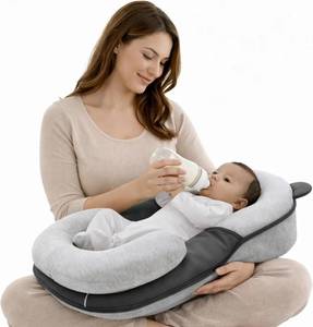 lot 7790 image: Baby Feeding Pillow - Adjustable Nursing Pillow with Safety Strap