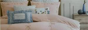 lot 7828 image: $230 $230 Peri Home Sasha Bows Duvet Sets QUEENFULL