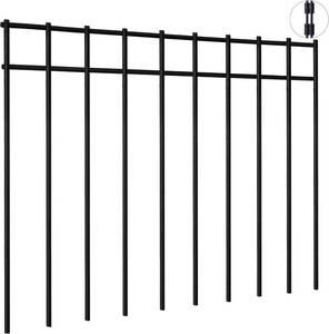 lot 7836 image: 10 Pack 17x12 Animal Barrier Fence, 14ft No-Dig, 4-Gauge Steel