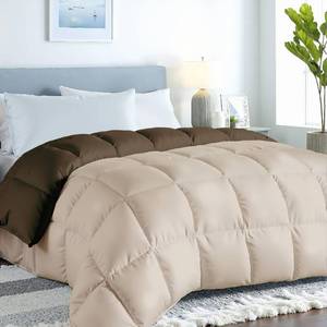 lot 7842 image: ROYALE LINENS Reversible Comforter King Duvet Insert, All-Season