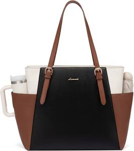lot 7850 image: LOVEVOOK Laptop Tote Bag for Women with Cup Holder, 15.6-Inch