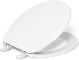 lot 7864 image: KOHLER 20111-0 Brevia Slow-Close Round Toilet Seat, White