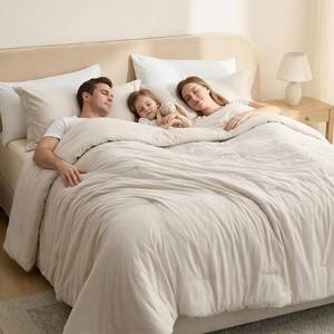 lot 7867 image: $69 Bedsure Oversized King Comforter (120x98)