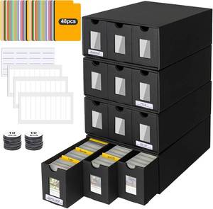 lot 7920 image: 12000 Card Storage Box for Commander Display, 48 Dividers