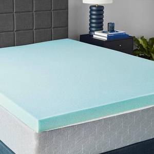 lot 7929 image: $69 Amazon Basics Cooling Gel-Infused Memory Foam Topper, 3 in., Queen