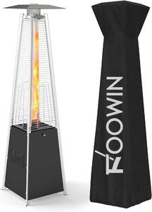 lot 7960 image: $220 PARTS FOR .FOOWIN 48,000 BTU Patio Heater with Wheels Propane Black PL