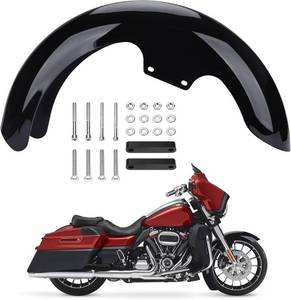 lot 7975 image: $101 Harley Touring 17in Front Fender, Wheel-Wrap (Gloss Black)