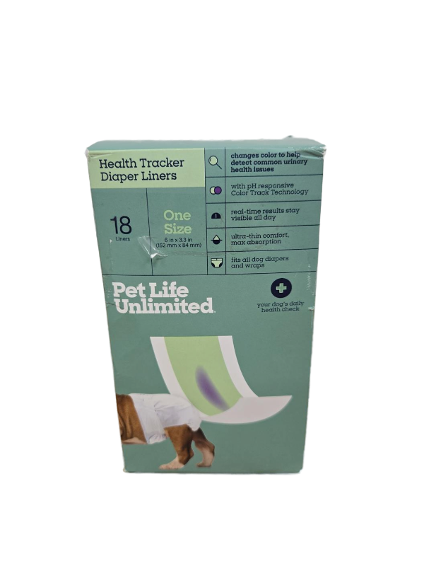 lot 38784 image: Pet Life Unlimited Health Check Diaper Liners, One Size, 17ct