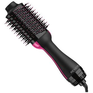 lot 39112 image: Revlon One-Step Volumizer Hair Dryer and Hot Air Brush - Black 1100 Watt, 3 Heat Settings
