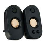 onn AC Powered Computer Speakers with Volume and Bass Controls 7.32 height