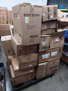 Pallet of Halloween and Holiday Inflatables