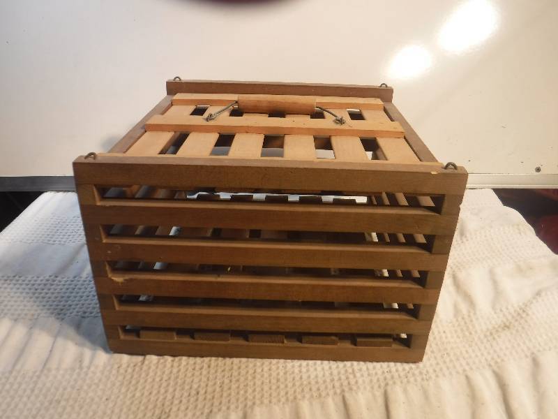 Wooden Chicken Crate Estore Antiquities Tools Mancave