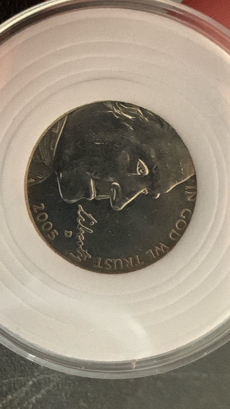 lot 68 image: 2005-D Jefferson Nickel Five Cents Coin Buffalo - BU Brilliant Uncirculated in protective case