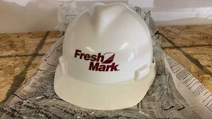 lot 712 image: MSA V-Gard Hard Hat with Fresh Mark Logo UNK60