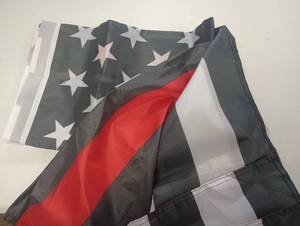 lot 725 image: Anley Thin Red Line American Flag approx 35.5x59 inches