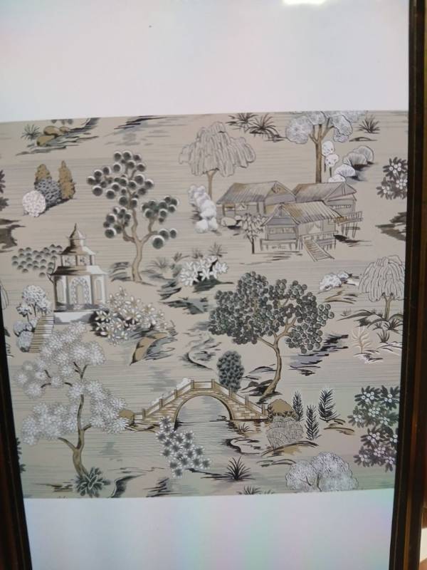 lot 29581 image: CiCiwind Vintage Peel and Stick Wallpaper 16 x 78.7in Japanese Farmhouse