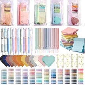 lot 19819 image: 84 Pcs Book Annotation Kit, Book Lover Gifts with Annotation Tabs Stick Notes Ballpoint Pen Heart Bookmarks Clear Bags for Reading Bookish Gifts