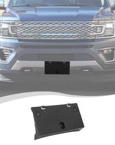 lot 26201 image: Hoolcar for Expedition Front License Plate Bracket Holder Mount Frame Compatible with Ford Expedition 2018-2024 Front Bumper License PlateTag, Black
