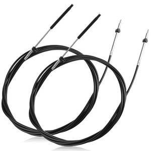 lot 26204 image: 2 Pack 10 Ft Marine Control Cables, 600A Style Gen I Boat Throttle Shift Cable Set, Mechanical Engine Control Cable Replacement, Replaces CC17910, for Select Outboard Inboard Sterndrive Systems