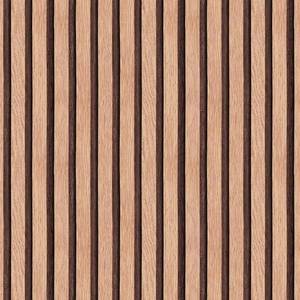 lot 9187276 image: Tan Natural Wood Peel and Stick Wallpaper Slats - 17.7 120(14.8 sq ft) Self-Adhesive Contact Paper Decorative Vinyl Removable Waterproof Wall Paper for Bedroom Classroom