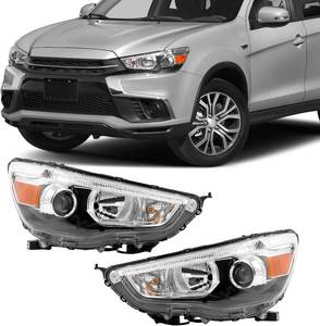 lot 411464 image: Retails for $155 PIAOYUE- For 2011-2019 Mitsubishi Outlander Sport RVR  ESLESE Headlight Halogen Headlamp Replacement Left DriverRight Passenger Side Clear Lens wDRL (NON-GTLimited Models)