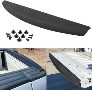 lot 411499 image: KARPAL Tailgate Spoiler Top Protector Cover Molding Cap Compatible with 2009-2018 Dodge Ram 1500 2010-2018 2500 3500 TO1904100 ABS Black