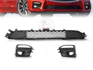 lot 411500 image: Fit 2014-2017 Infiniti Q50 Sport Front Bumper Grille Fog Light Cover Assembly