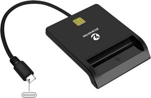 lot 221566 image: ZOWEETEK Type C CAC Reader, Smart CAC Card Reader USB C for DOD Military Common Access CAC, Compatible with Windows, Mac OS