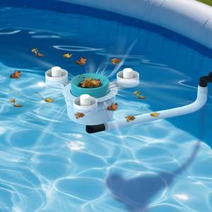 lot 321474 image: Above Ground Pool Skimmer,No Installation Required, no Adjustable Bracket Required,Comes with 10 Filter Socks, Perfect for Women Tri-Float Spin Pool Skimmer,Best NEW (Turquoise)