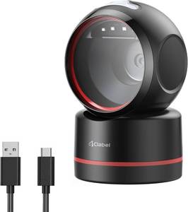 lot 421516 image: T27H Omnidirectional Auto-Sensing Desktop USB Barcode Scanner, Hands-Free Adjustable Angle 1D2D QR Code Reader, Plug and Play Wired Scanner for POS, Library and Inventory