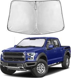 lot 421523 image: EcoNour Ford F150 Windshield Sun Shade 2021-2024 2025 2026 Custom Fit Sunshade for Lariat, King Ranch, Platinum, XL, XLT, Limited, Raptor Front Windshield Sunshade, Car Accessories
