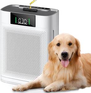lot 421553 image: Honeyuan Air Purifier for Large Room up to 2300 Sq Ft, H13 True HEPA Filter Air Purifiers for Home with PM2.5 Air Quality Display, Aromatherapy, Child Lock, as Low as 22dB, ZY3866G Off White