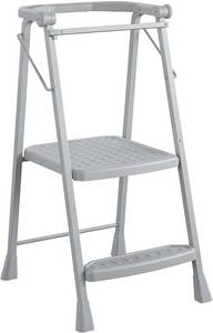 lot 391364 image: COSCO 2-Step Kitchen Stepper Adult Folding Step Stool, Kids Folding (SteelResin)