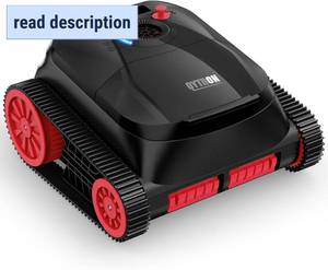lot 321480 image: Retails for $255 NIXBOT QP5 Robotic Pool Cleaner, Cordless Pool Vacuum for Inground Pools, Dual-Motor Turbine System, Robotic Pool Vacuum for Above Ground Pools with Wall Climing and Navigation Technology